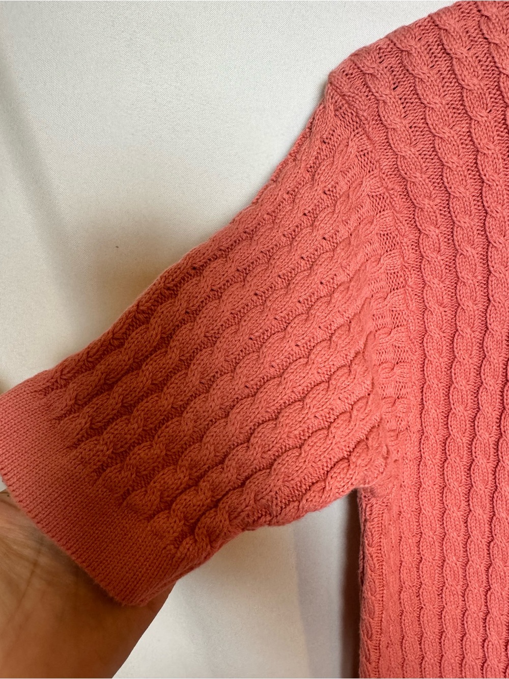 Vintage Tricots St.Raphael Coral Sweater Top S - Picture 2 of 6
